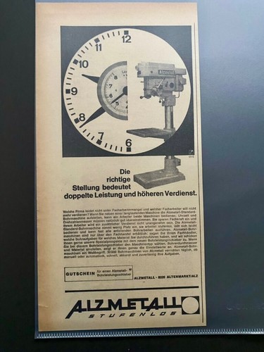 1965 alzmetall bohrmaschine - 1965,